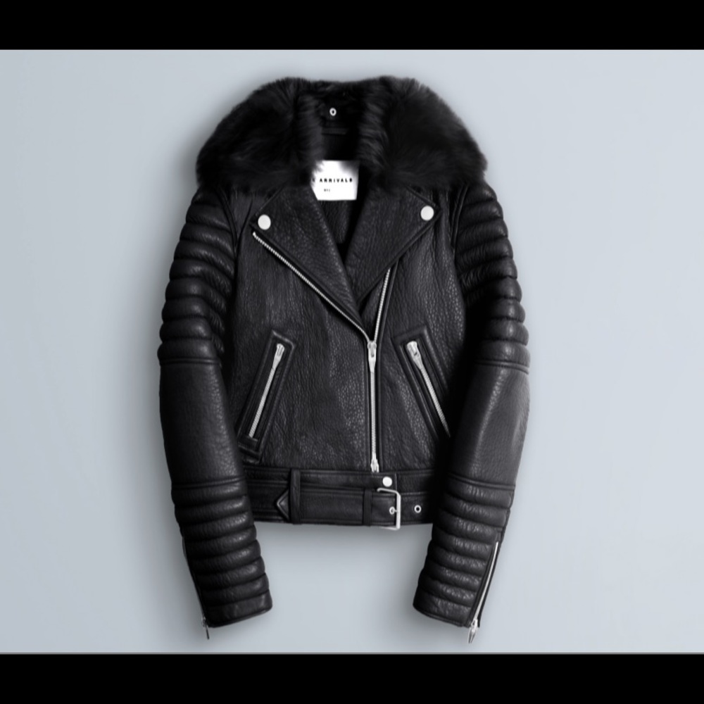 The Arrivals Rainier leather Moto jacket NWT small